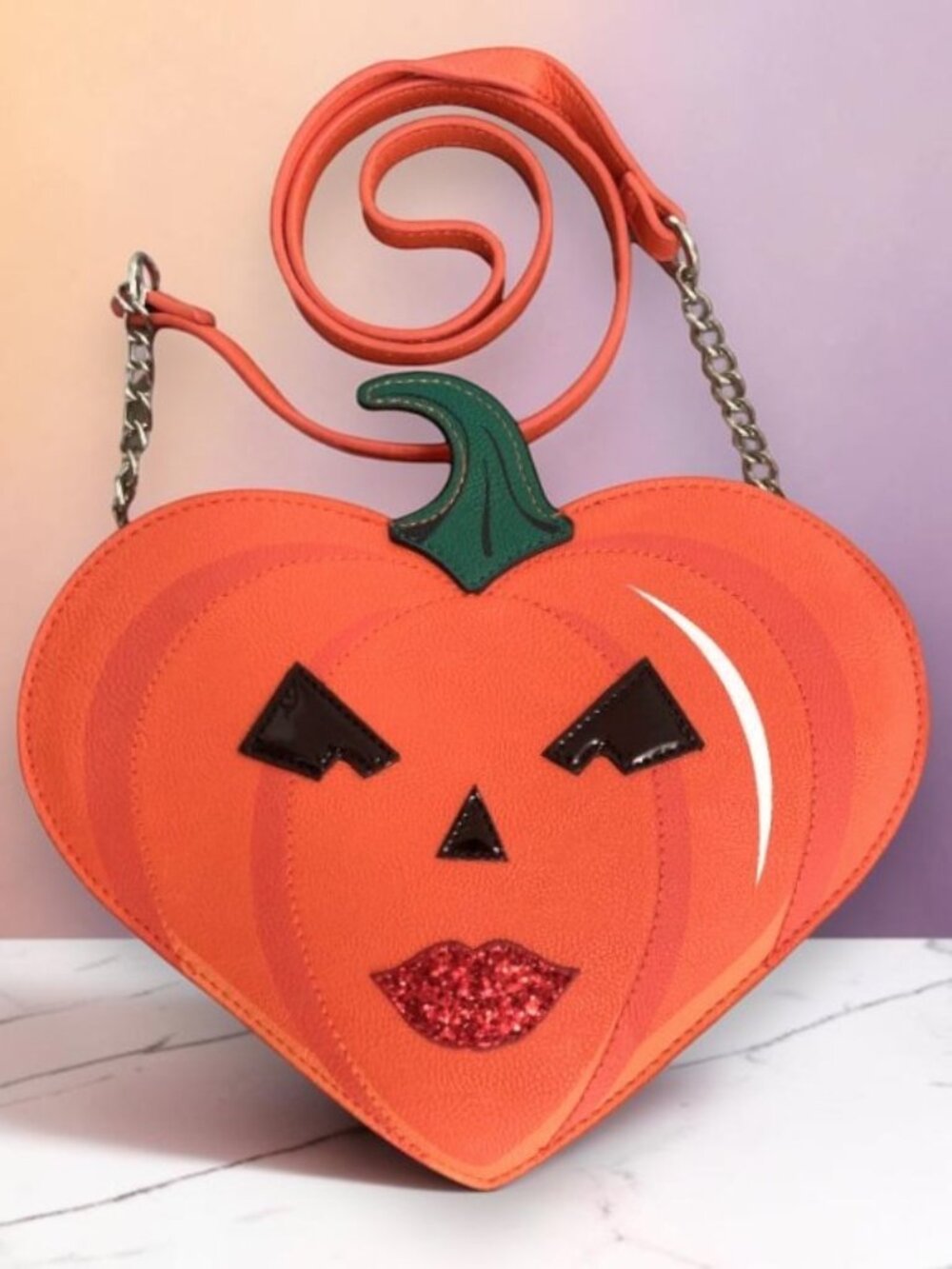 Betsey Johnson Kitsch XO Ginger Pumpkin Crossbody Bag - New With Tags